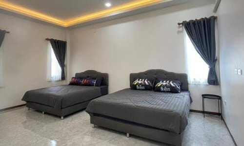 ห้องนอนพูลวิลล่าพัทยา Sunday Pool Villa